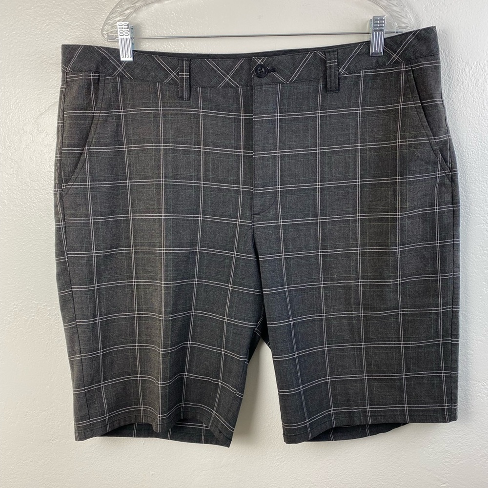 Travis Mathews Gray Grid Plaid Windowpane Chino G… - image 1